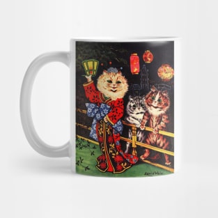 Japanese Beauty Cat by Louis Wain Mug